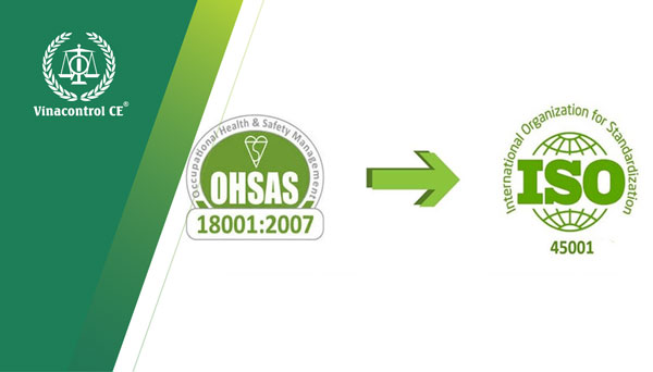 ISO 45001 được xây dựng dựa trên OHSAS 18001 