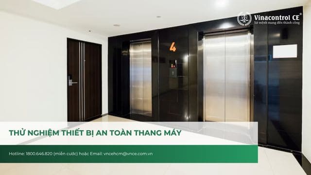 thử nghiệm thiết bị an toàn thang máy